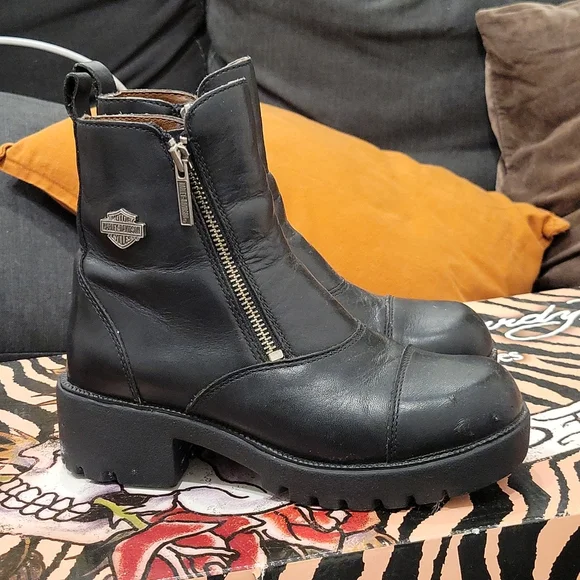 Harley Davidson Amherst Motorcycle Boots - Picture 15 of 17